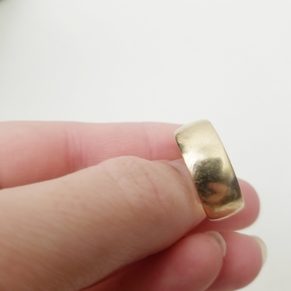 14K Gold Benchmark Men's Wedding Band Ring Size 1.5 - Picture 4 of 10